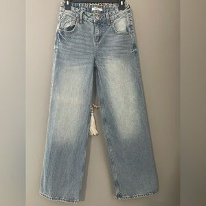 Classic Denim Wide-Leg Jeans